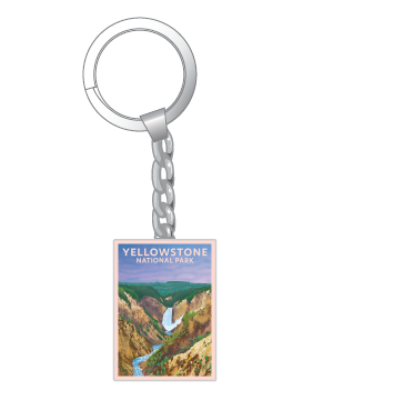 Yellowstone Falls Painterly Keychain | Yellowstone Forever
