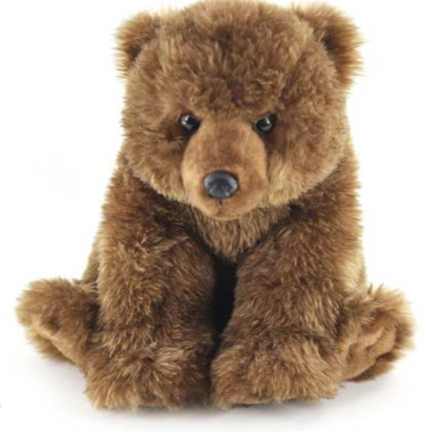 Plush 12 Grizzly Bear